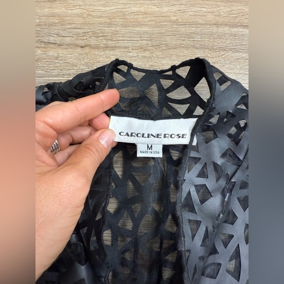 Caroline Rose Lace Evening Jacket Size M - Picture 12 of 12